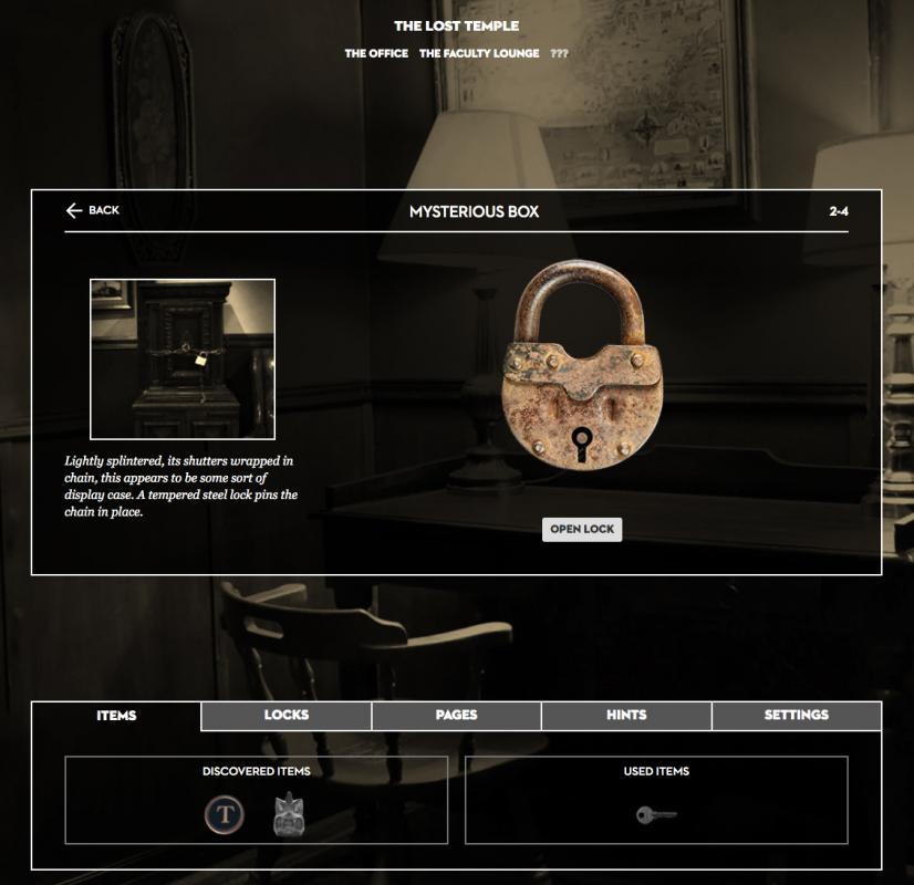 Website interface