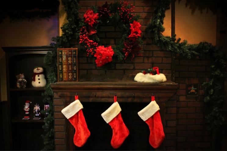 Fireplace for the CU Adventures Christmas escape room