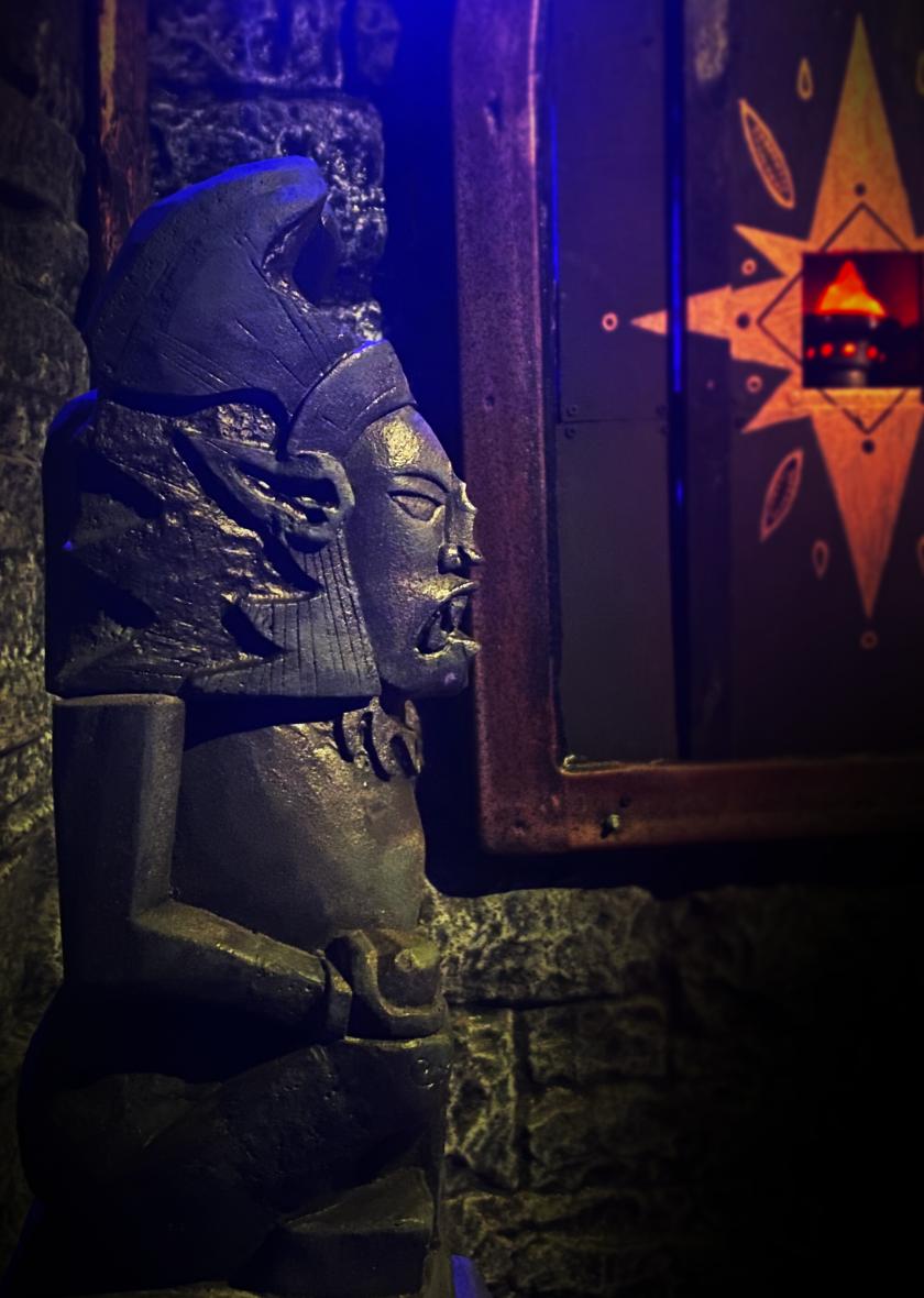Assemble a Forbidden idol in our Game Night escape room.